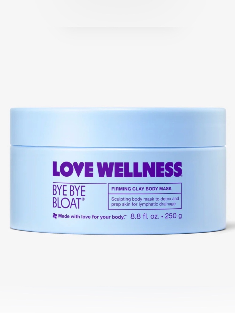 Love Wellness BYE BYE BLOAT® FIRMING CLAY BODY MASK 8.8oz BRAND NEW/SEALED
